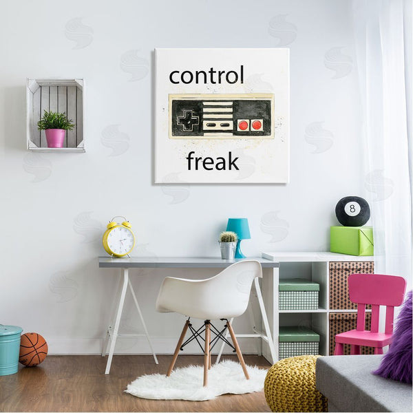 Stupell Industries Annie Warren | Control Freak Vintage Gamer Wall Art