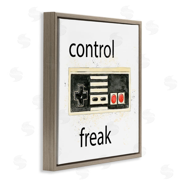 Stupell Industries Annie Warren | Control Freak Vintage Gamer Wall Art