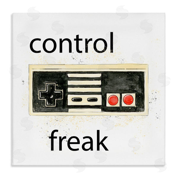stupell industries Annie Warren | Control Freak Vintage Gamer Wall Art