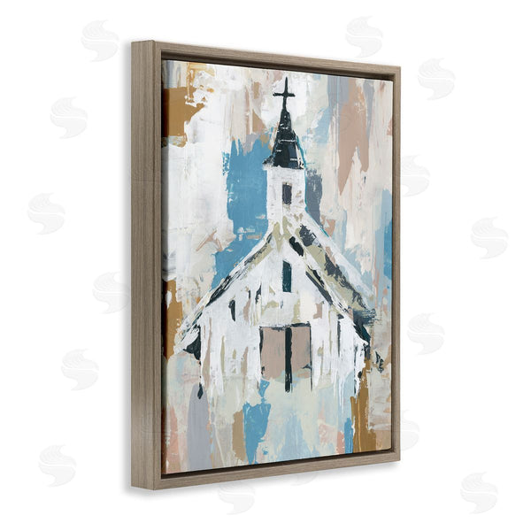 Stupell Industries Annie Warren | Distressed Country Church Abstract