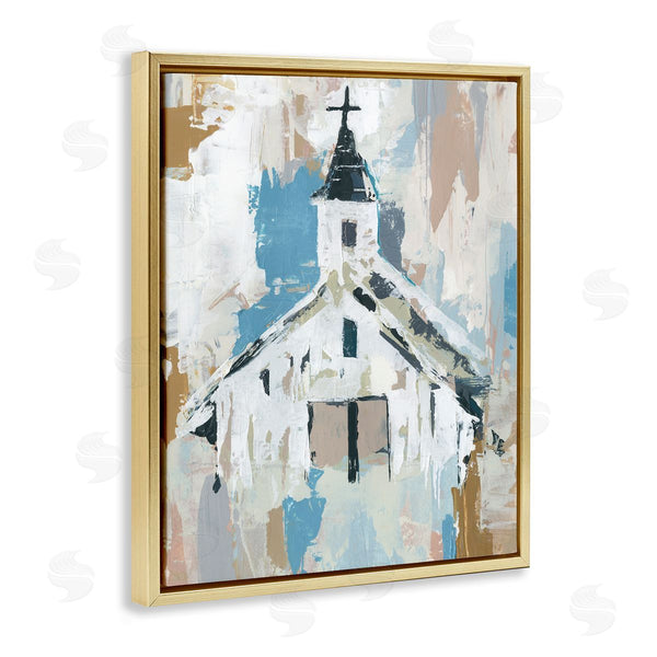Stupell Industries Annie Warren | Distressed Country Church Abstract