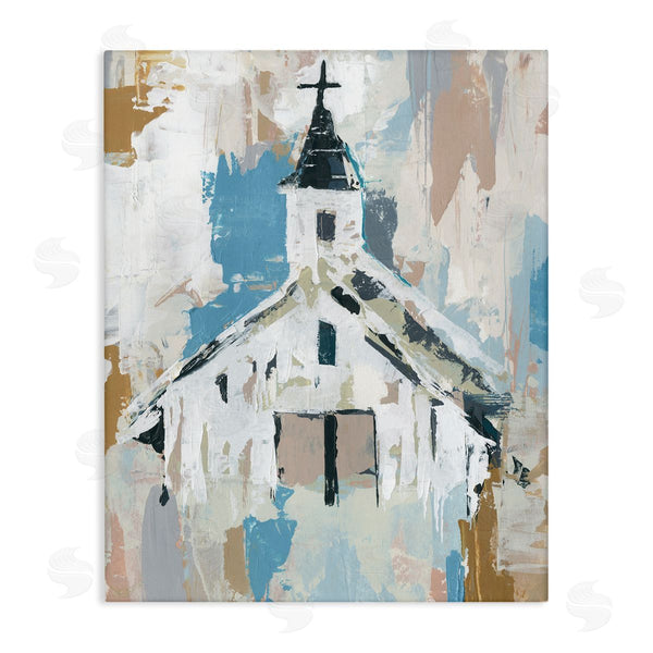 stupell industries Annie Warren | Distressed Country Church Abstract