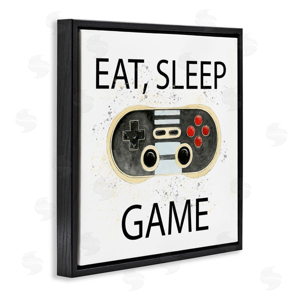 Stupell Industries Annie Warren | Eat Sleep Game Vintage Controller Wall Art