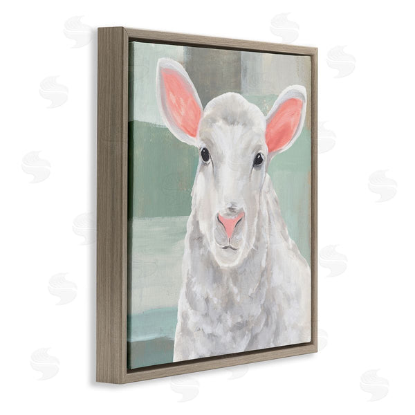 Stupell Industries Annie Warren | Happy Lamb Portrait Wall Art