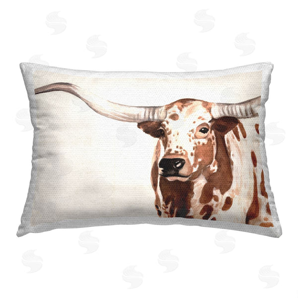 Stupell Industries Annie Warren | Longhorn Cattle Portrait