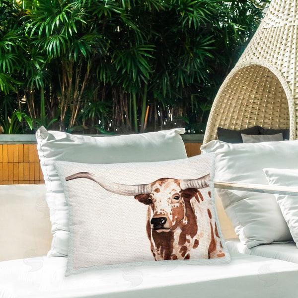 Stupell Industries Annie Warren | Longhorn Cattle Portrait