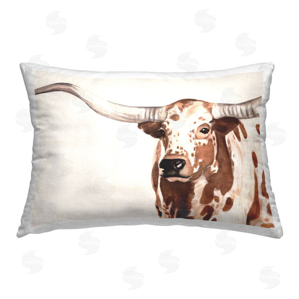 stupell industries Annie Warren | Longhorn Cattle Portrait