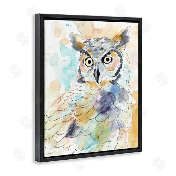 Stupell Industries Annie Warren | Majestic Owl Portrait Bird Watercolor Design