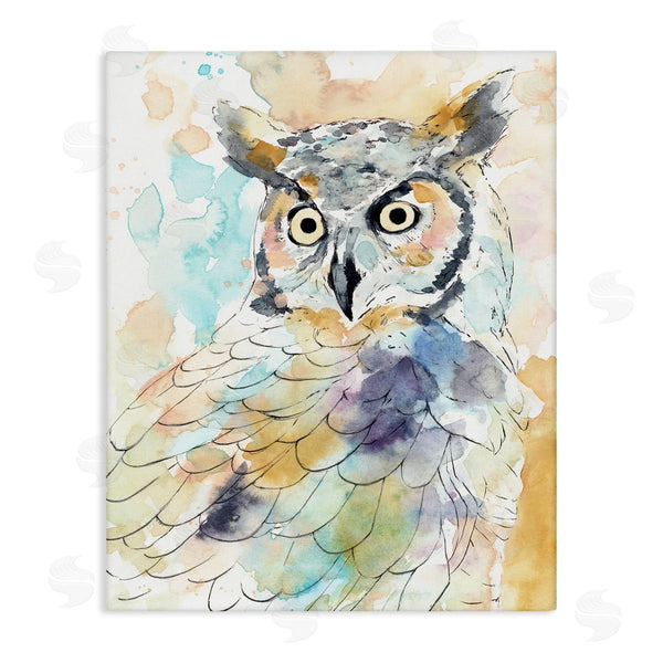 stupell industries Annie Warren | Majestic Owl Portrait Bird Watercolor Design