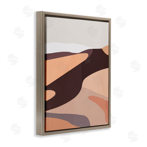Stupell Industries Annie Warren | Modern Desert Dune Abstraction Terracotta Sand Waves Wall Art
