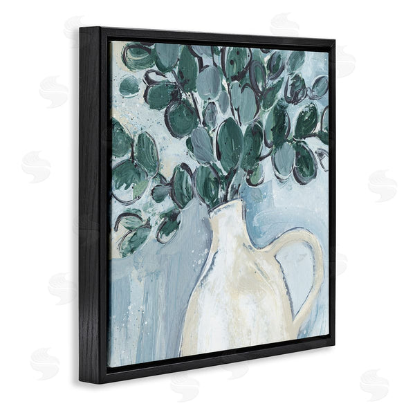 Stupell Industries Annie Warren | Modern Eucalyptus Plant Leaves Jug Vase Wall Art