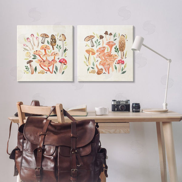 Stupell Industries Annie Warren | Mushroom & Leaves Pattern Wall Art