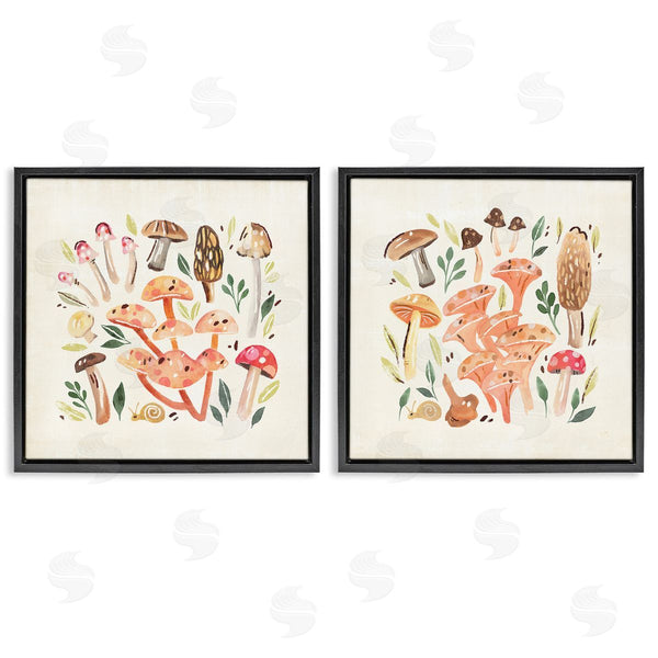 Stupell Industries Annie Warren | Mushroom & Leaves Pattern Wall Art