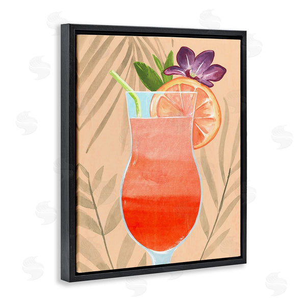 Stupell Industries Annie Warren | Plant Patterned Cocktail Wall Art