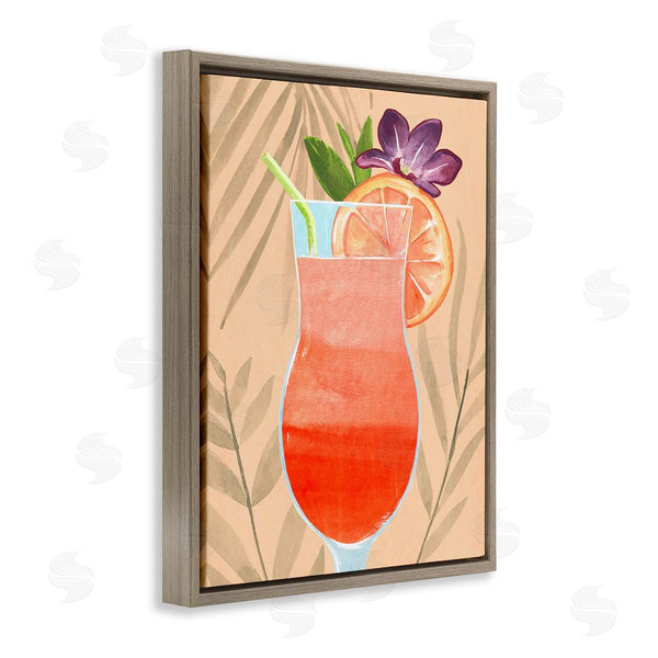Stupell Industries Annie Warren | Plant Patterned Cocktail Wall Art