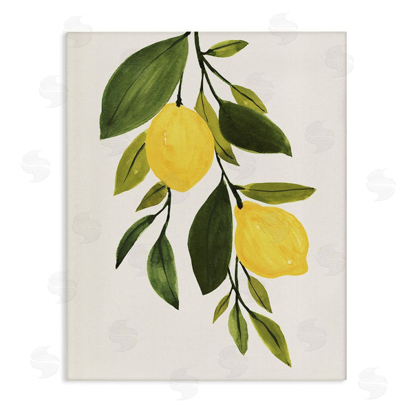 stupell industries Annie Warren | Simple Yellow Country Lemon Leaf Wall Art