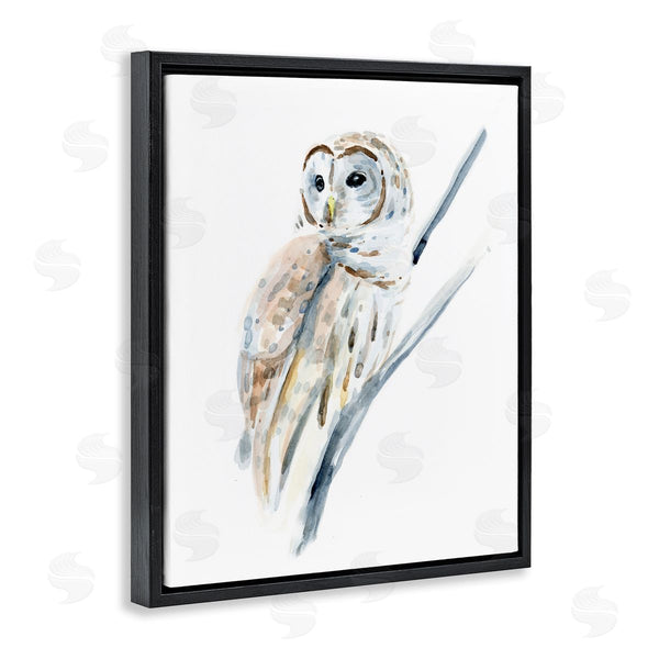 Stupell Industries Annie Warren | Soft Arctic Owl Perched On Minimal Branch