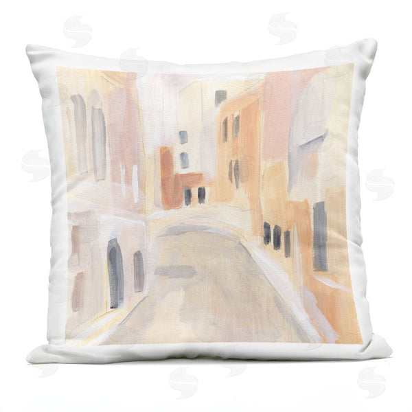 Stupell Industries Annie Warren | Soft City Pathway Printed Throw Pillow