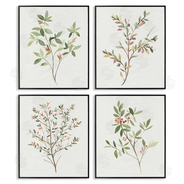 Stupell Industries Annie Warren | Soft Farmhouse Botanicals Charming Wild Foliage Wall Art