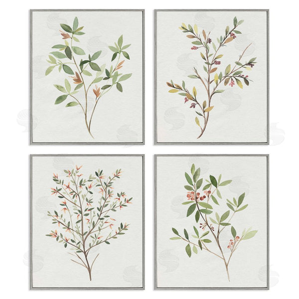 Stupell Industries Annie Warren | Soft Farmhouse Botanicals Charming Wild Foliage Wall Art