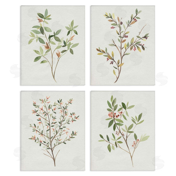 stupell industries Annie Warren | Soft Farmhouse Botanicals Charming Wild Foliage Wall Art