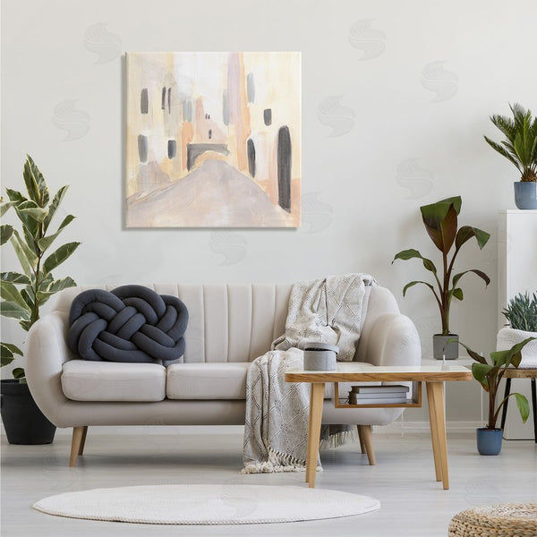 Stupell Industries Annie Warren | Soft Tone Urban Alleyway Delicate European Buildings Wall Art