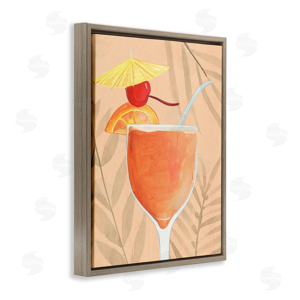 Stupell Industries Annie Warren | Tropical Cocktail With Fruit Wall Art