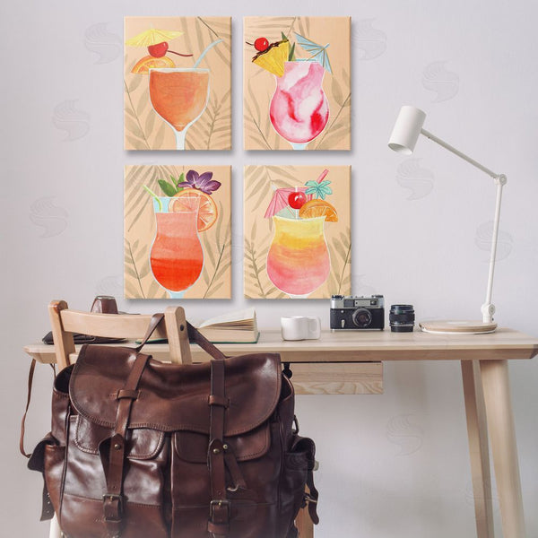 Stupell Industries Annie Warren | Tropical Fruit Cocktails Wall Art