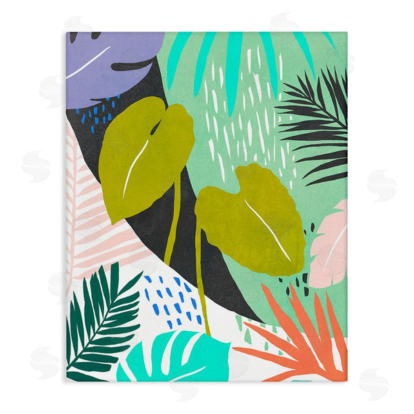 stupell industries Annie Warren | Tropical Leaf Pattern Wall Art