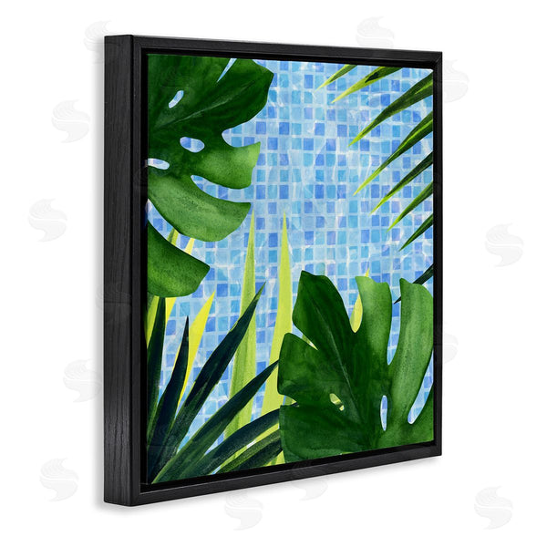 Stupell Industries Annie Warren | Tropical Poolside Plant Fronds