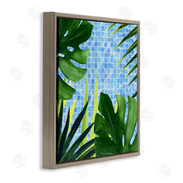 Stupell Industries Annie Warren | Tropical Poolside Plant Fronds