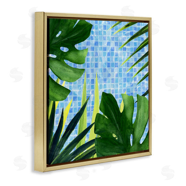 Stupell Industries Annie Warren | Tropical Poolside Plant Fronds
