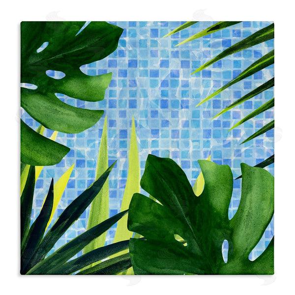 stupell industries Annie Warren | Tropical Poolside Plant Fronds