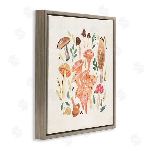 Stupell Industries Annie Warren | Varied Mushrooms & Snail Wall Art