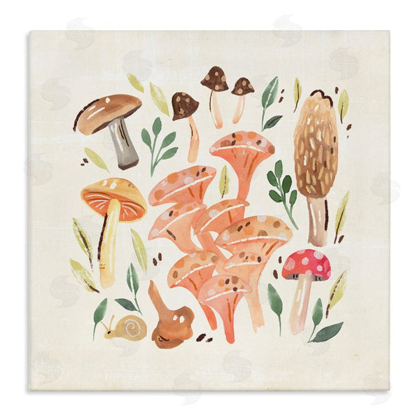 stupell industries Annie Warren | Varied Mushrooms & Snail Wall Art