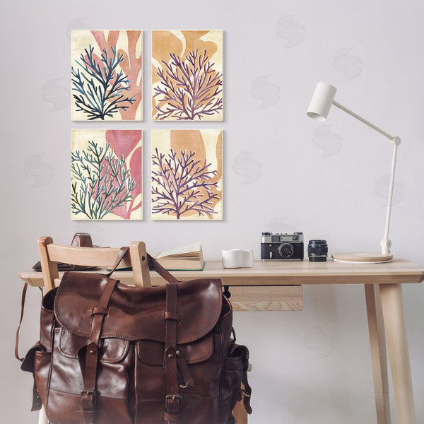 Stupell Industries Annie Warren | Vibrant Ocean Plants Orange Purple Kelp Wall Art
