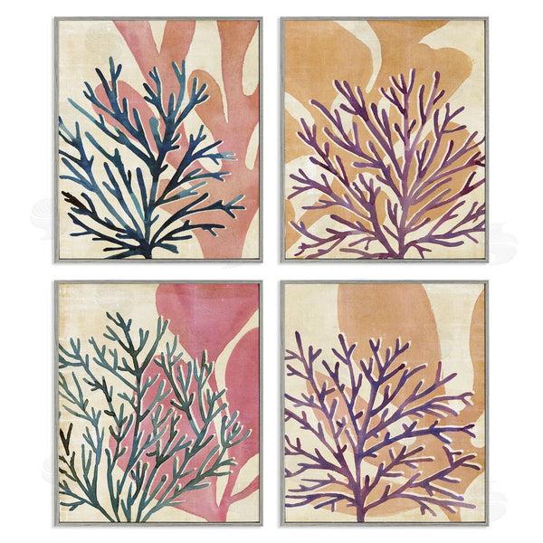 Stupell Industries Annie Warren | Vibrant Ocean Plants Orange Purple Kelp Wall Art