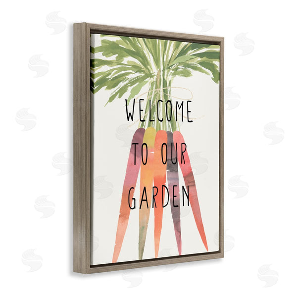 Stupell Industries Annie Warren | Welcome Garden With Carrots
