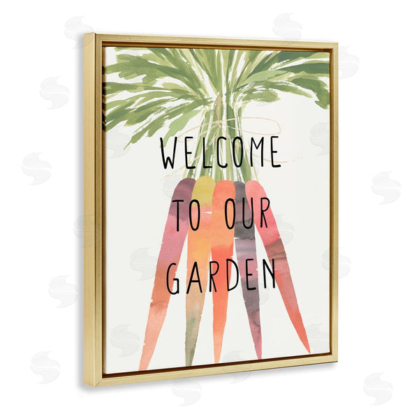 Stupell Industries Annie Warren | Welcome Garden With Carrots