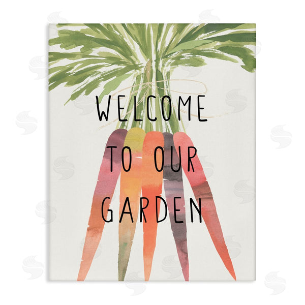 stupell industries Annie Warren | Welcome Garden with Carrots