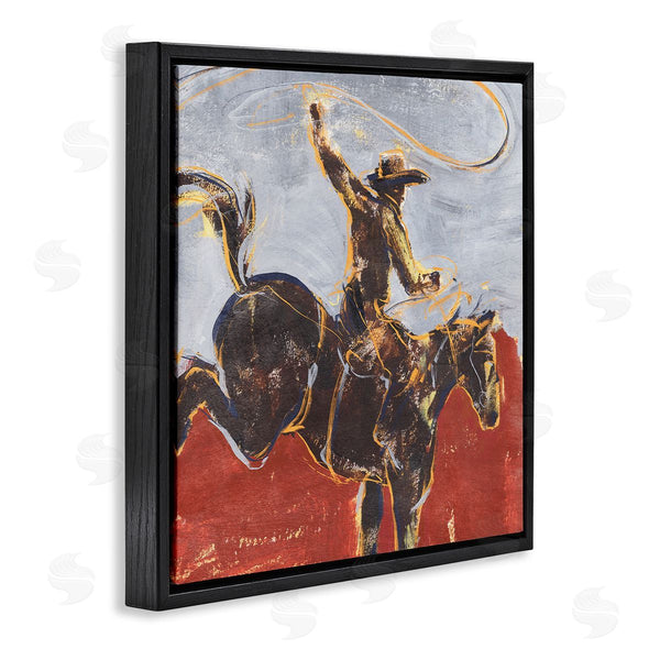 Stupell Industries Annie Warren | Western Cowboy Wild Horse