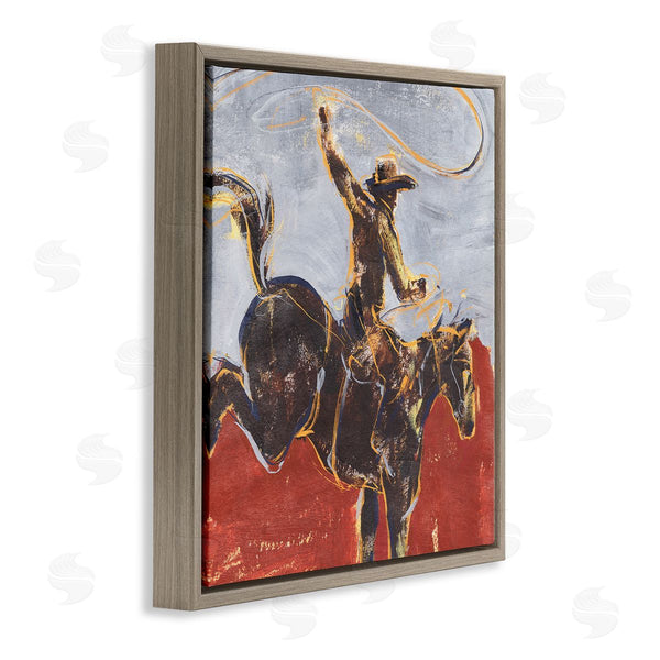 Stupell Industries Annie Warren | Western Cowboy Wild Horse