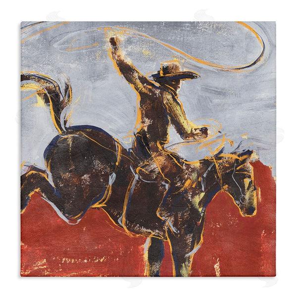 stupell industries Annie Warren | Western Cowboy Wild Horse