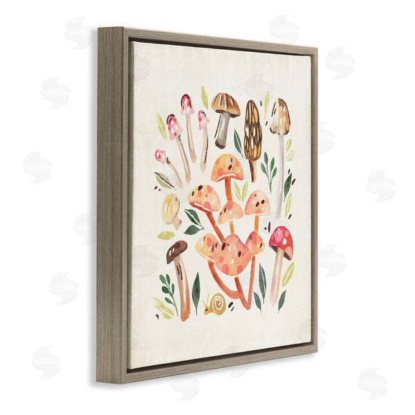 Stupell Industries Annie Warren | Whimsical Mushrooms & Snail Wall Art
