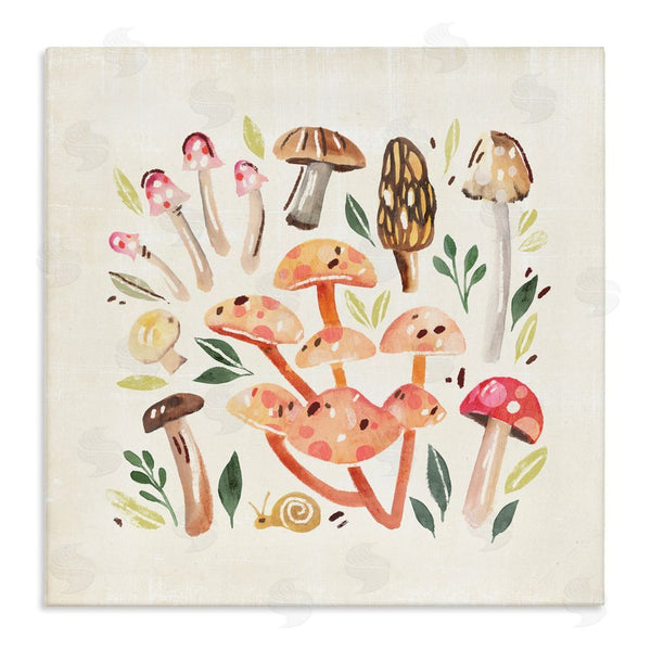 stupell industries Annie Warren | Whimsical Mushrooms & Snail Wall Art