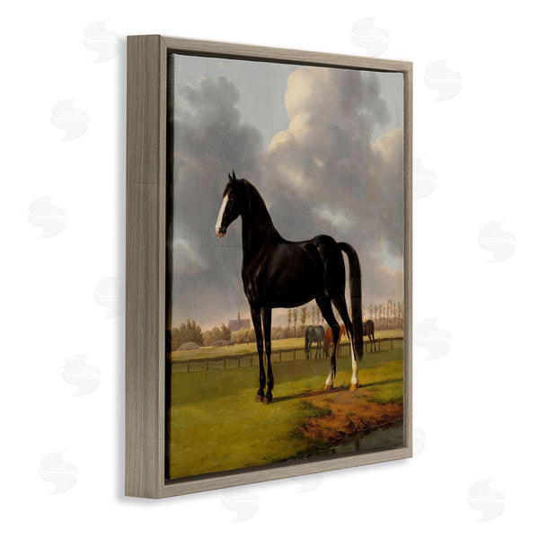 Stupell Industries Anthony Oberman | Classic Black Stallion