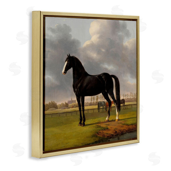 Stupell Industries Anthony Oberman | Classic Black Stallion