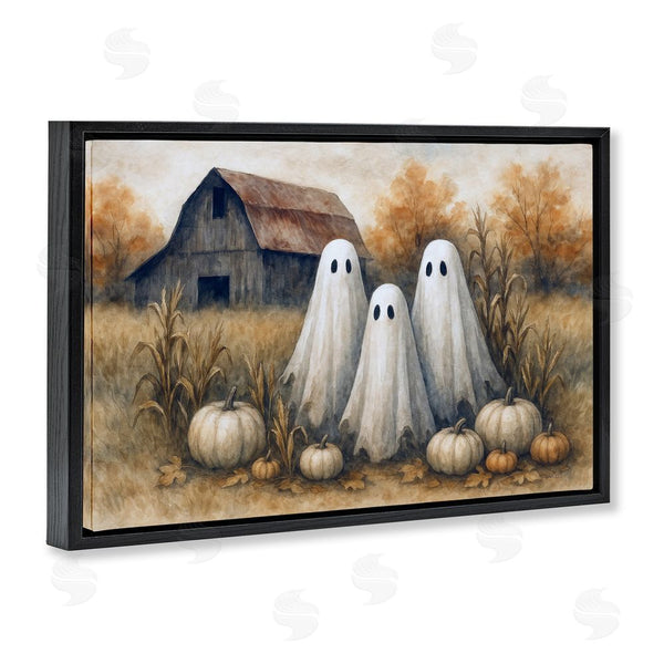 Stupell Industries Antony Smith | Ghost Trio On Pumpkin Farm Wall Art
