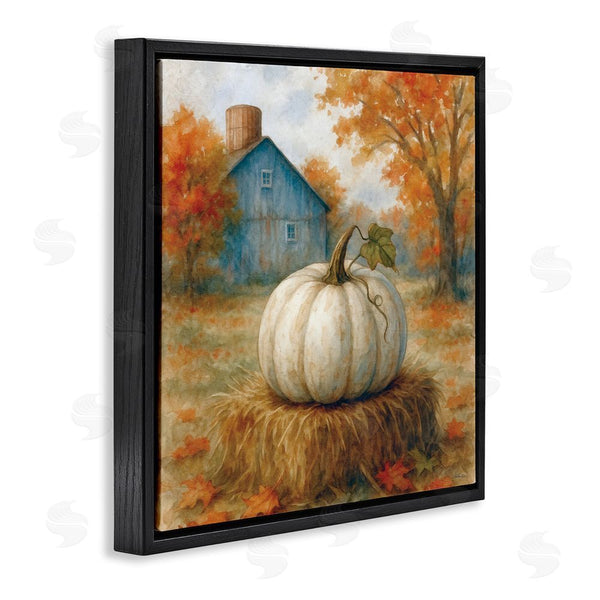 Stupell Industries Antony Smith | Harvest Pumpkin On Hay Bale