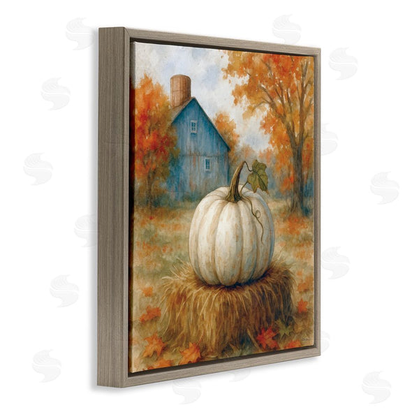 Stupell Industries Antony Smith | Harvest Pumpkin On Hay Bale